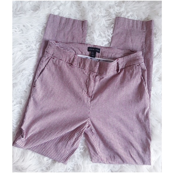 Adrienne Vittadini Pants - NWT Red & White Skinny Houndstooth
